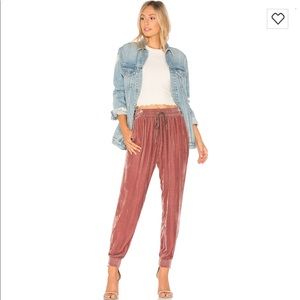 💎✨NWOT Young Fabulous & Broke Velvet Joggers